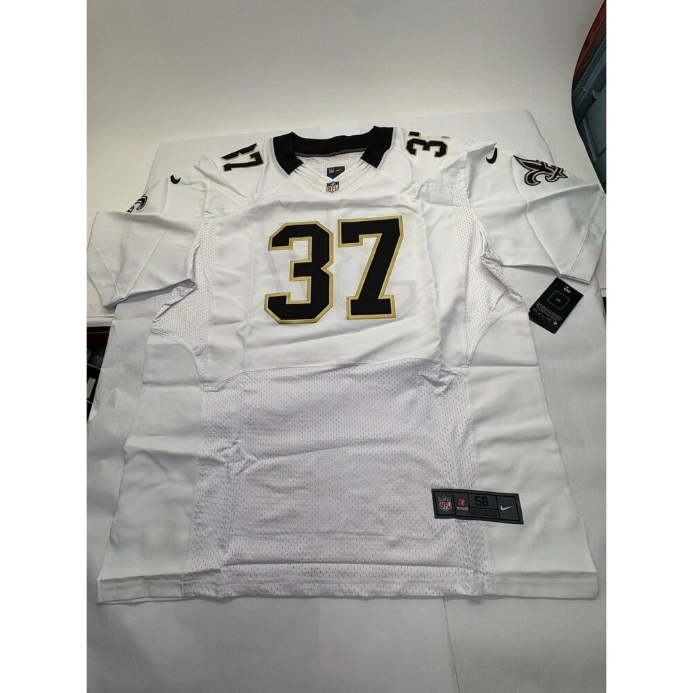 Nike New Orleans Saints Jersey Mens 56 White NFL On Field #37 NWT